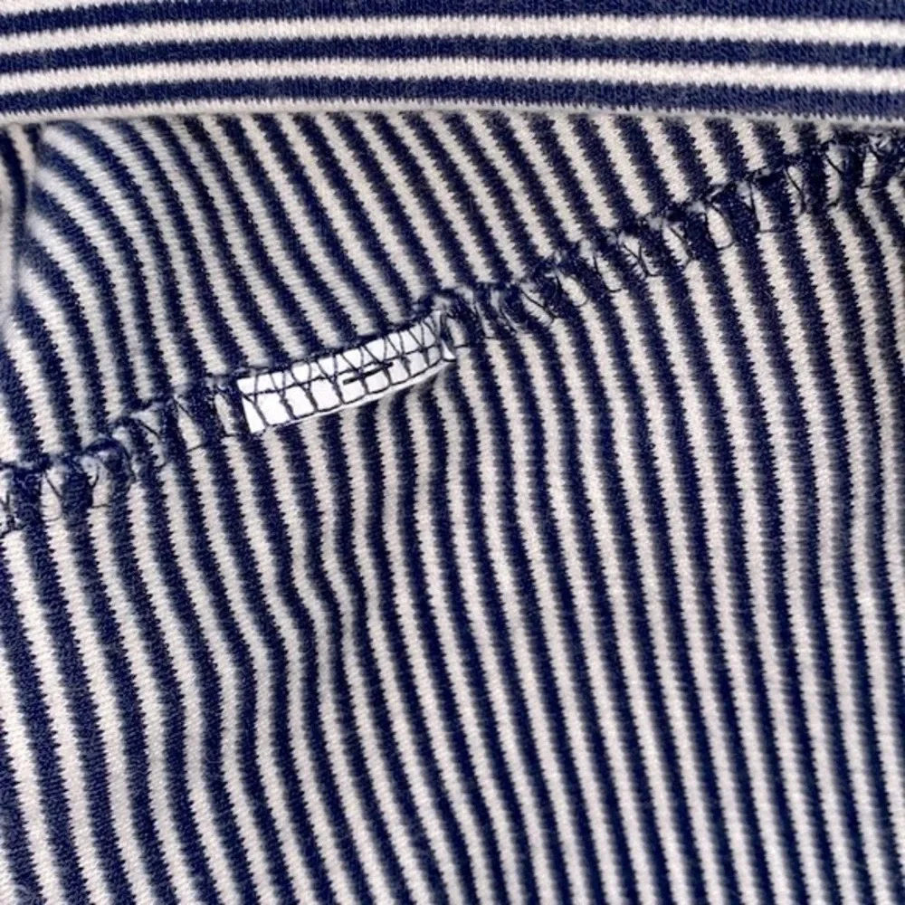 LL Bean striped turtleneck size large regular
